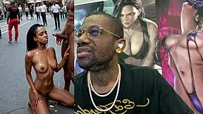 wanna watch this ebony milf's tight bald pussy double penetrated public pov dildo cum covered?