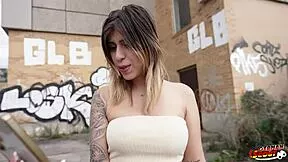 german scout grabs tall latina teacher molly smith for raw casting creampie