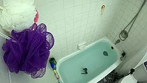 skinny asian candy cruise gags on cock deepthroat in bathtub choke