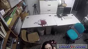Police Officers Arrest Petite Cheerleader Suspect at Office