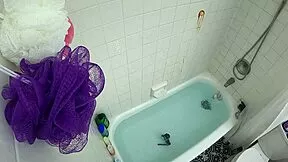 skinny asian candy cruise gags on cock deepthroat in bathtub choke