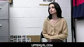 Hot thief stevie moon caught? Fucks security with deepthroat to escape office!