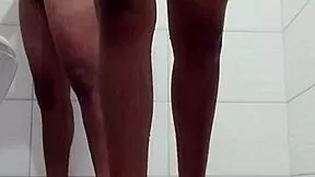 hey babe, quick bathroom fuck with your skinny latina girlfriend before work, tits ass shaking 😏🚿