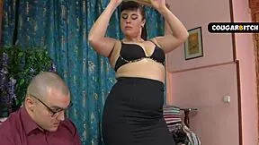 does this mature teacher dominate her young lover enough?