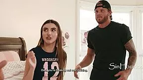 Stepdad punishes squirting stepdaughter's messy sticky house?