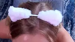Tiny slut rides big cock to screaming orgasms missionary style