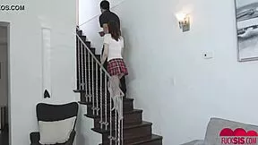 kelsey kage skips class bends over for hardcore ass fuck
