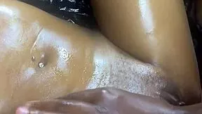 she rides that strap on hard while her lesbian lover watches up close
