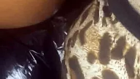 she rides that strap on hard while her lesbian lover watches up close
