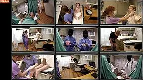 Nurse Azra extracts cum from virgin Luci's wet holes