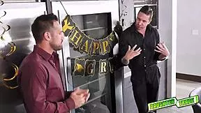 horny brunettes redhead on knees sucking cock side by side big ass?