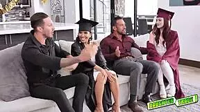 horny brunettes redhead on knees sucking cock side by side big ass?