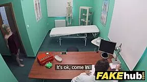 Fake Hospital: Horny Doctor Examines and Fucks Freshly Shaven Petite Teen Patient Pussy