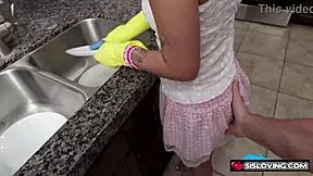 STEPSIBS KIANA KUMANI RION KING RISK NAUGHTY FUN AT STEPNGANDPAS HANDJOB MONSTER COCK BIG COCK NARROW ASS SMALL TITS BRUNETTE FINGERING
