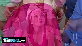 Tiny stepsister Harley Love shares close moments with stepbro and best friend after fun gathering
