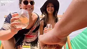 i can't stop watching april's big ass and belle amore gulping yellow pee on the terrace