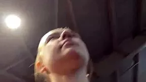 yo stepsis 💦 getting wet n wild with trainer in gym 😏 quickie fuck? 🔥