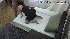 behind the scenes with police woman mia evans taking a hard pounding