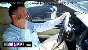boss and stepdaughter team up to fuck new assistant and her hot stepdaddy in wild group