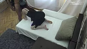 behind the scenes with police woman mia evans taking a hard pounding