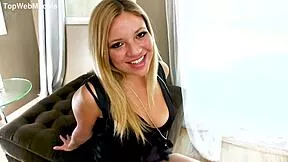 Andrea Acosta's cute petite Latina face swallows big dick POV cum load.