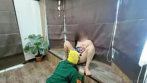 Skinny Thai Teen Rides POV Creampie In Sarong Housewife Style!