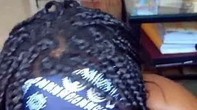 Sloppy Deepthroat Head from Petite Black 18yo Ebony Caught on Valentine's!!