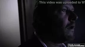 What the Fuck! Tied Up Redhead Deepthroats Monster Cock!