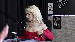kyra sex teases in sheer red lingerie during bia hot podcast prelims - part 4