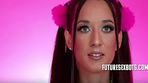 Future looks tiny freya von doom's petite body bound as sex machine fucks her better than any girl