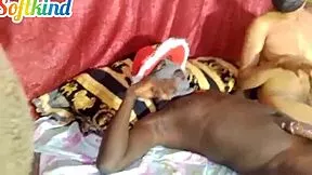 Naija ebony milf's swollen pussy juices drip as she begs for harder pumps on my big black cock doggystyle.