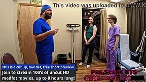 Holy Shit Luci Starr's First Gyno Exam Spreads That Shaved Pussy Wide!