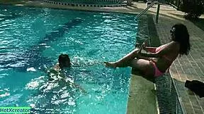 omg that 18yr boy's romantic outdoor doggystyle with hot asian model girlfriend by the pool feels so intense 😍💦🔥