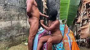 damn this african skinny babe takes monster bbc face fucking outdoors in crazy heat!