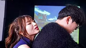 korean college cutie 23yo repays favor riding old cock with socked feet fetish