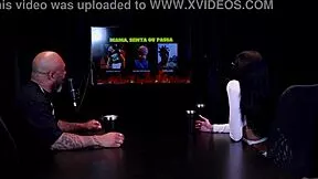 leticia braga STRIPS bare TITS and PUSSY after game pick on sheer red