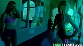 sexy mff 3some turns full with oral muff diving rimjob group exercise