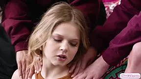 lesbian milfs facesit and lick teen stepdaughter's ass