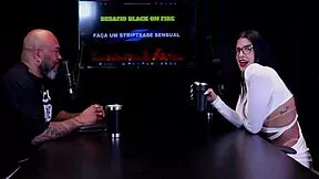 leticia braga STRIPS bare TITS and PUSSY after game pick on sheer red