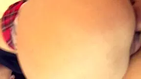 hear my wife's moans as john grunts pounding her tight college pussy closeup creampie?