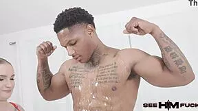 petite bunny fae uhh gives bossmane dre that oiled footjob and ass worship massage