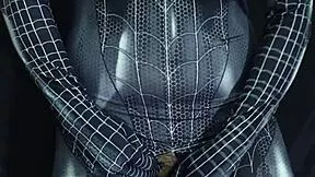Bokep Indo Spiderman Cosplay Chick's Soaked Pussy Gets Pounded Hard!