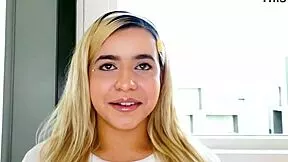 first timer ivonna winter gags on huge cock pov then swallows massive load no hands