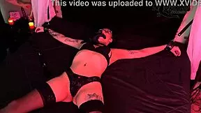 Milf dominates tattooed girl in intense bdsm session