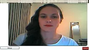 a webcam teen strips and plays in her free amateur video