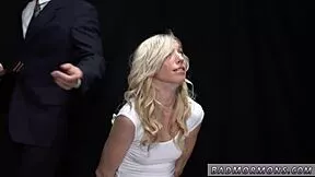 cute french virgin teen punished in first hardcore casting interview
