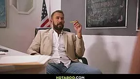 Desperate Petite Students Lick Teacher's Cock Then Swap Cum Doggystyle!