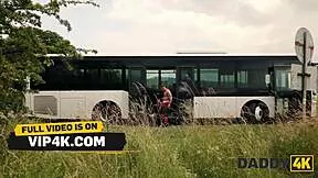 old tourist daddy seduces skinny redhead latina girlfriend in hot cheating fuck