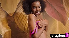 black teen model naadia strips naked showing petite frame and amazing bubble butt