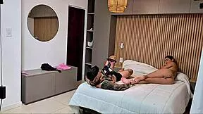 Wet Latina wife gives sloppy deepthroat blowjob then rides husband cock exclusive